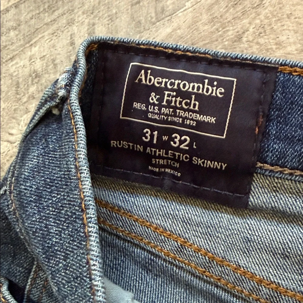 Abercrombie & Fitch Dark blue athletic slim stretch Jeans - Picture 2 of 7